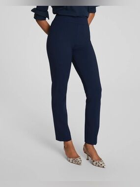 SPANX Super Smooth Ponte Slim Straight Pant Navy Size‎ XL Tall